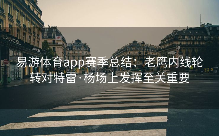 易游体育app赛季总结：老鹰内线轮转对特雷·杨场上发挥至关重要