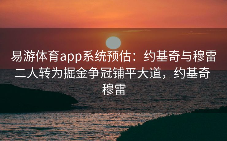 易游体育app系统预估：约基奇与穆雷二人转为掘金争冠铺平大道，约基奇 穆雷